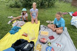 Piknik a vodní bitva